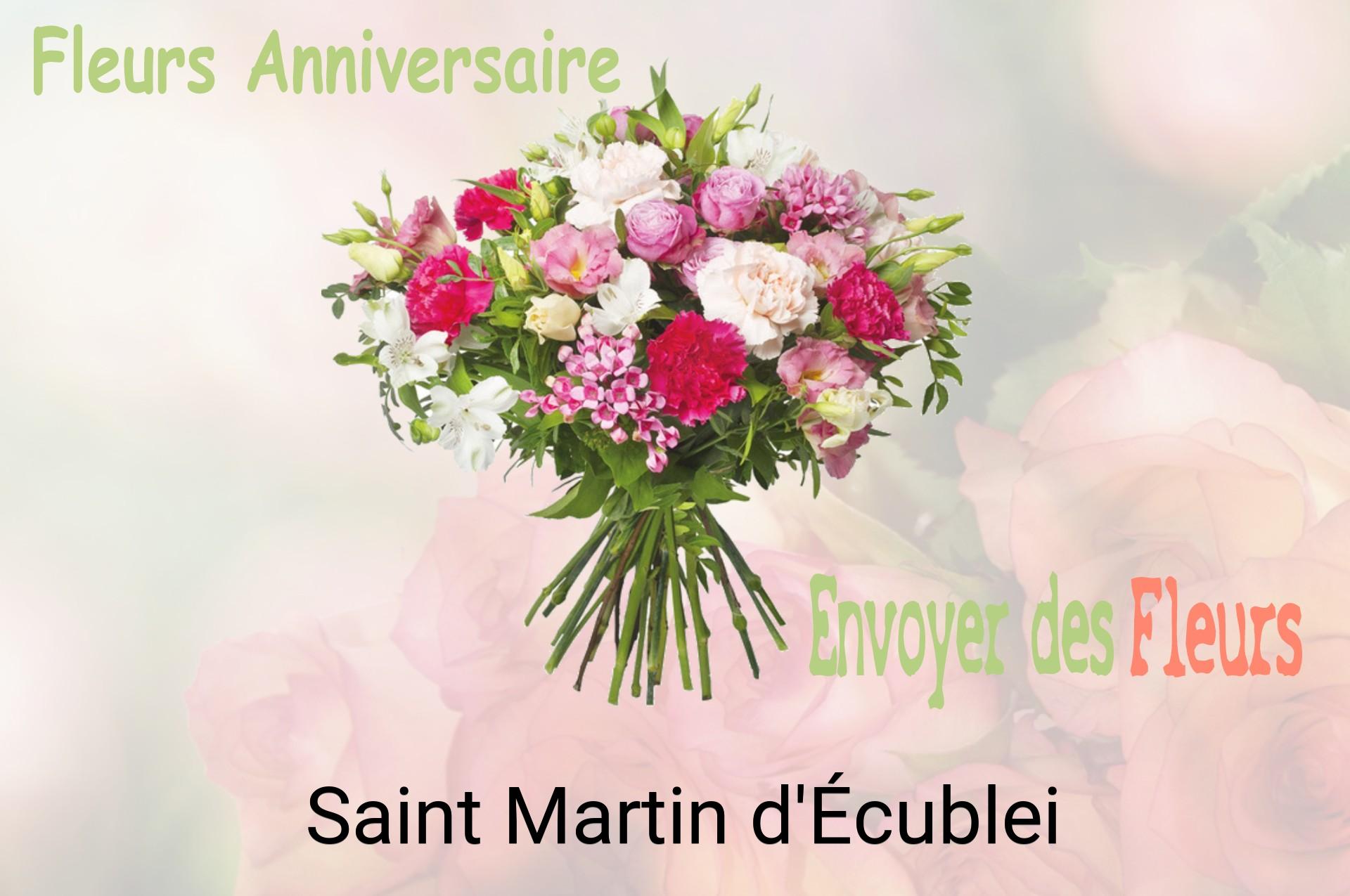 Bouquet de fleurs d’anniversaire livré à Saint-Martin-d'Écublei